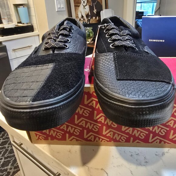 Vans Era Patchwork Mono Patchwork Blackout Black Mens 10.5 RARE New Sneaker SHOE - Picture 5 of 10